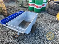 Galvanised meal barrow - 2