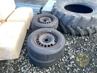 4x Rims & tyres 195 x 16 - 4
