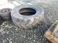 2 x Firestone tractor tyres 540/65 R30 - 4