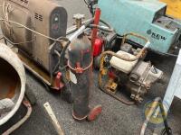 Tall fire extinguisher