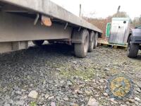 18ft Nugent trailer flatbed triaxle, new brakes & cables, lights working 100% - 6