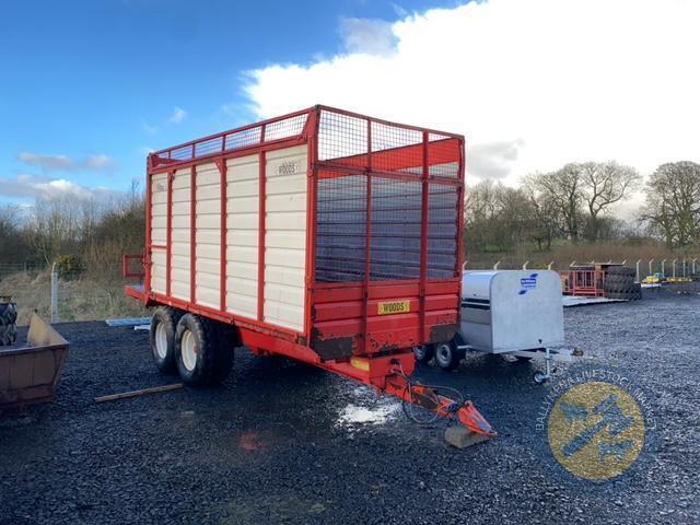 Woods 12tn silage trailer with bale extension 560 tyres lights & brakes working