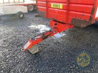 Woods 12tn silage trailer with bale extension 560 tyres lights & brakes working - 4