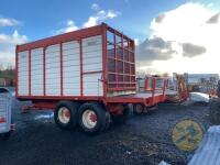 Woods 12tn silage trailer with bale extension 560 tyres lights & brakes working - 6