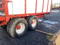 Woods 12tn silage trailer with bale extension 560 tyres lights & brakes working - 10