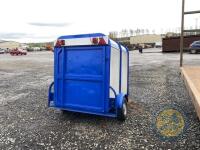 Blue / galvanised sheep/ calf trailer 5x4 - 4