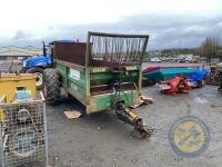 ECE Rear discharge dung spreader wide angle PTO shaft, working order but needs TLC