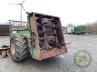 ECE Rear discharge dung spreader wide angle PTO shaft, working order but needs TLC - 6