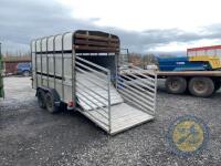 12ft ifor Williams Sheep/ cattle trailer 7ft high with decks lights working - 5