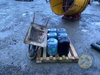 6x 20l jars & wheelbarrow - 2
