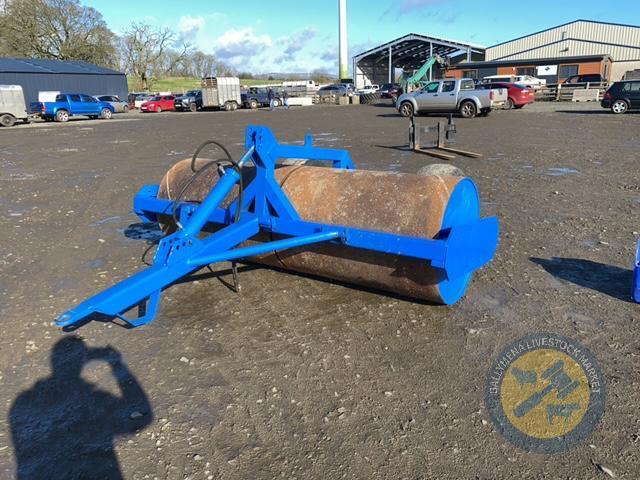 WAM water filled land roller 16mm plate 9x36 barrel with lifting wheels new bearings no leaks