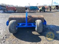 WAM water filled land roller 16mm plate 9x36 barrel with lifting wheels new bearings no leaks - 5