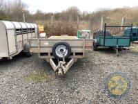 18ft Nugent trailer flatbed triaxle, new brakes & cables, lights working 100% - 2
