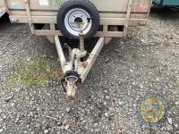 18ft Nugent trailer flatbed triaxle, new brakes & cables, lights working 100% - 3