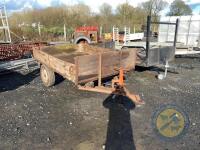 Wooden 9x5 flat trailer