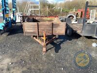 Wooden 9x5 flat trailer - 2