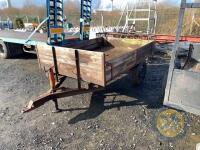 Wooden 9x5 flat trailer - 3