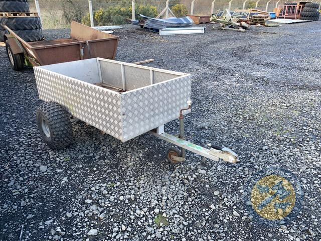 Quad trailer chequered plate