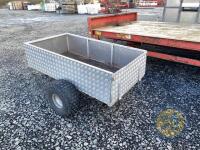 Quad trailer chequered plate - 3