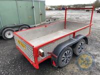 8x4 car trailer tandem axle lights & jockey wheel - 4