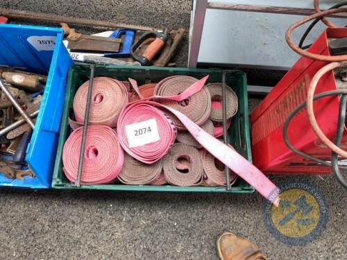 Box lot of pink straps
