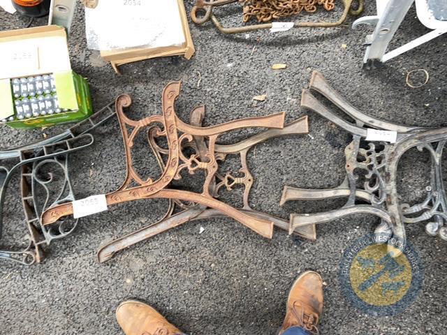 Cast iron seat ends brown