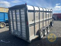 14x5 10 Triaxle Ifor Wiliam Cattle trailer - 4