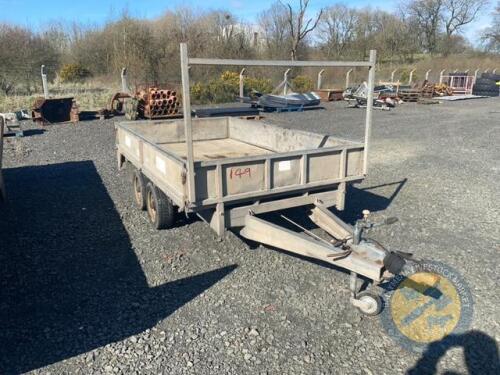 Dale Kane 10x6 flat bed trailer lights & brakes working, 4 new tyres