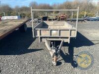 Dale Kane 10x6 flat bed trailer lights & brakes working, 4 new tyres - 2