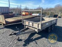 Dale Kane 10x6 flat bed trailer lights & brakes working, 4 new tyres - 3