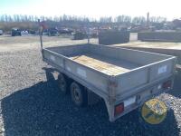 Dale Kane 10x6 flat bed trailer lights & brakes working, 4 new tyres - 4