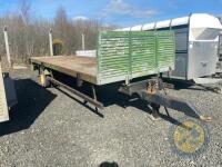 22x7ft beaver tail sprung axle bale trailer