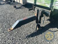 22x7ft beaver tail sprung axle bale trailer - 4