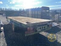 22x7ft beaver tail sprung axle bale trailer - 7
