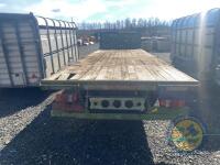 22x7ft beaver tail sprung axle bale trailer - 8