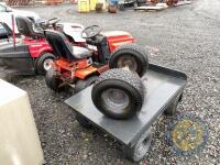 Westwood ride on tractor with trailer & spare wheel, no cutting deck - 7