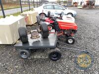 Westwood ride on tractor with trailer & spare wheel, no cutting deck - 8