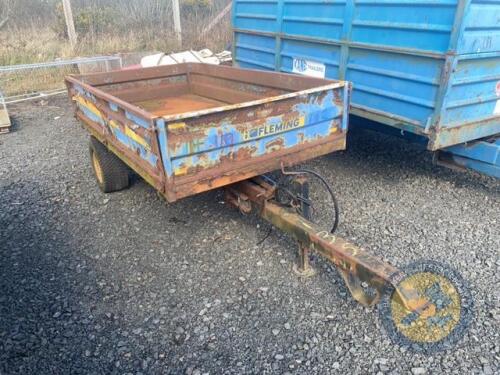 Fleming single axle tipping trailer