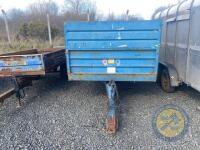 On Behalf of the Deceased Estate of James Moore, Bushmills - Blue single axle trailer - 2