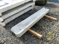 2x concrete gate posts 7ft long (7inch x 6.3\4 inch) - 2