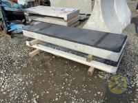 2x painted concrete slabs - 3