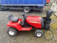 Raqlly ride on lawnmower lawn tractor decks removed