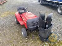 Raqlly ride on lawnmower lawn tractor decks removed - 2
