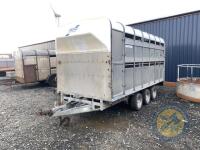 triaxle DP 120 Ifor Williams sheep trailer with decks - 3