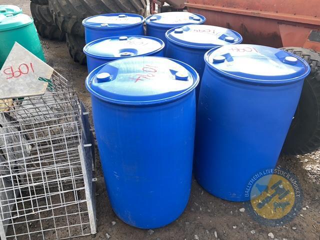 6x blue barrels
