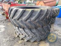 Full set of tractor tyres 2x 650-65-r42 & 2X 240-65-R30 - 3