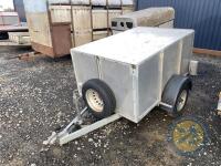 Galvanised Box trailer made for NI fire service - 2