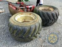 2x 8 stud rims for slurry tanker 26.5