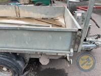 10x5 aluminium floor tipping trayer with jacked legs - 2
