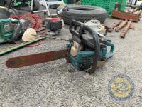 2 Chainsaw makita & yellow chainsaw